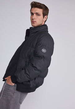 Parka Hombre Acolchada Engomada Negro Sioux